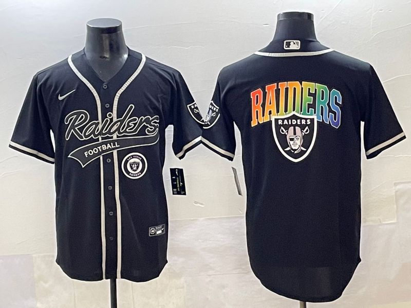 Men 2025 Oakland Raiders Blank Black Joint Name Nike Limited NFL Jersey style 39